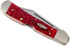Case Copperhead Dark Red Bone, Peach Seed Jig, 31954, 61749L CV Pocket Knife -Case Knives Sales CE31954 04 case
