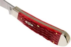 Case Hawkbill Pruner Dark Red Bone, Peach Seed Jig, 31956, 61011 CV Pocket Knife -Case Knives Sales CE31956 07 case knives