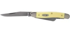 Case Medium Stockman Yellow Synthetic, 00035, 3318 CV Pocket Knife -Case Knives Sales CE35 03 case ce35 03