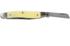 Case Medium Stockman Yellow Synthetic, 00035, 3318 CV Pocket Knife -Case Knives Sales CE35 04 case ce35 04