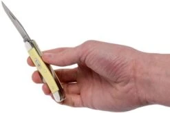 Case Medium Stockman Yellow Synthetic, 00035, 3318 CV Pocket Knife -Case Knives Sales CE35 11 case ce35 11