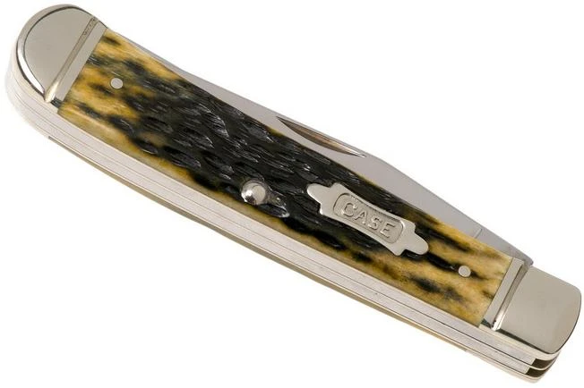 Case Trapper Pocket Worn Olive Green Bone, Peach Seed, 38191, 6254 SS Pocket Knife 6 Case Trapper Pocket Worn Olive Green Bone, Peach Seed, 38191, 6254 SS Pocket Knife - Image 4