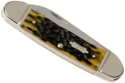 Case Canoe Pocket Worn Olive Green Bone, Peach Seed, 38193, 62131 SS Pocket Knife -Case Knives Sales CE38193 04 case knives