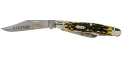 Case Stockman Pocket Worn Olive Green Bone, Peach Seed, 38197, 6347 SS Pocket Knife -Case Knives Sales CE38197 03 case knives