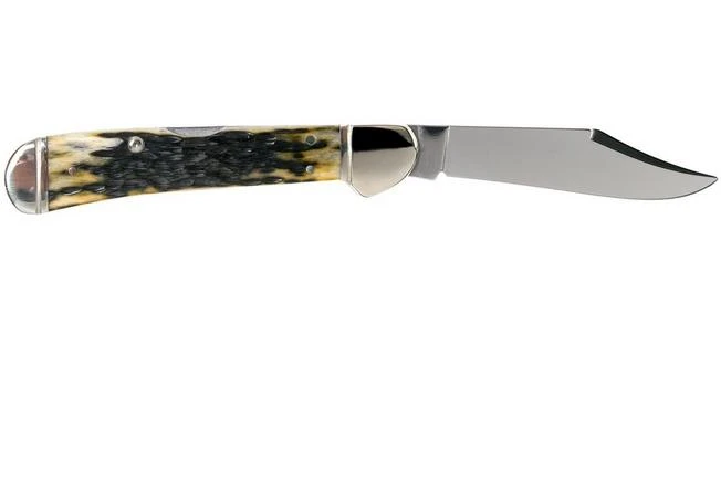 Case Copperlock, Pocket Worn Olive Green Bone, Peach Seed Jig, 38198, 61549L SS Pocket Knife 4 Case Copperlock, Pocket Worn Olive Green Bone, Peach Seed Jig, 38198, 61549L SS Pocket Knife - Image 2