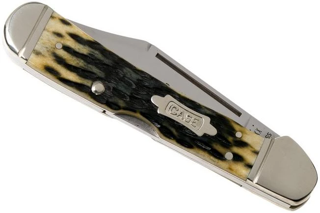 Case Copperlock, Pocket Worn Olive Green Bone, Peach Seed Jig, 38198, 61549L SS Pocket Knife 6 Case Copperlock, Pocket Worn Olive Green Bone, Peach Seed Jig, 38198, 61549L SS Pocket Knife - Image 4