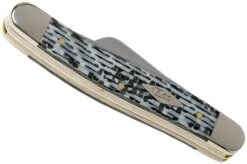 Case Medium Stockman White & Black Carbon Fibre-G10 Weave Smooth, 38923, 10318 SS Pocket Knife -Case Knives Sales CE38923 04 case