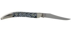 Case Small Texas Toothpick White & Black Carbon Fibre-G10 Weave Smooth, 38925, 1010096 SS -Case Knives Sales CE38925 02 case