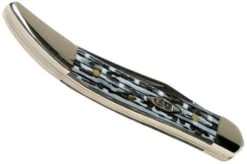 Case Small Texas Toothpick White & Black Carbon Fibre-G10 Weave Smooth, 38925, 1010096 SS -Case Knives Sales CE38925 03 case 1