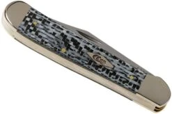 Case Copperhead White & Black Carbon Fibre-G10 Weave Smooth, 38930, 10249 SS Pocket Knife -Case Knives Sales CE38930 04 case