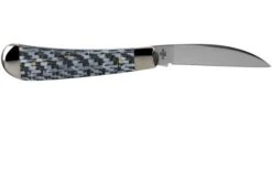 Case Sway Back White & Black Carbon Fibre-G10 Weave Smooth, 38931, TB101117 SS Pocket Knife -Case Knives Sales CE38931 02 case