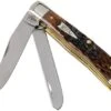 Case Trapper Brown Bone, Peach Seed Jig, 42650, 6254 SS Pocket Knife -Case Knives Sales CE42650 01 case 1