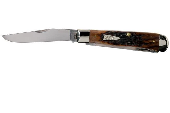 Case Trapper Brown Bone, Peach Seed Jig, 42650, 6254 SS Pocket Knife 5 Case Trapper Brown Bone, Peach Seed Jig, 42650, 6254 SS Pocket Knife - Image 3