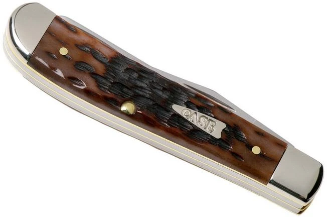 Case Mini Trapper Brown Bone, Peach Seed Jig, 42652, 6207 SS Pocket Knife 6 Case Mini Trapper Brown Bone, Peach Seed Jig, 42652, 6207 SS Pocket Knife - Image 4