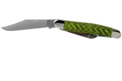 Case Stockman Green & Black Carbon Fibre-G10 Weave Smooth, 50712, 10347 SS Pocket Knife -Case Knives Sales CE50712 03 case