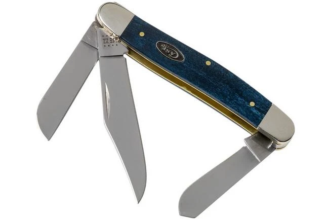 Case Stockman Mediterranean Blue Bone, Smooth, 52805, 6347 SS Pocket Knife 3 Case Stockman Mediterranean Blue Bone, Smooth, 52805, 6347 SS Pocket Knife