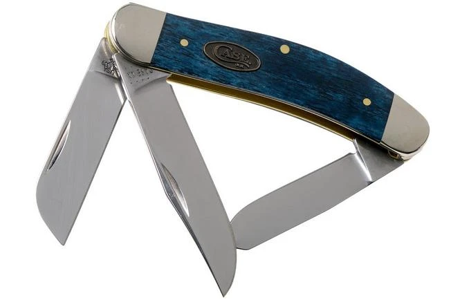 Case Sowbelly Mediterranean Blue Bone, Smooth, 52806, TB6339 SS Pocket Knife 3 Case Sowbelly Mediterranean Blue Bone, Smooth, 52806, TB6339 SS Pocket Knife