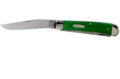 Case Trapper Brilliant Green Bone, Smooth, 52820, 6254 SS Pocket Knife -Case Knives Sales CE52820 03 case