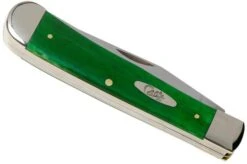 Case Trapper Brilliant Green Bone, Smooth, 52820, 6254 SS Pocket Knife -Case Knives Sales CE52820 04 case