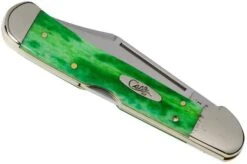 Case Copperlock Brilliant Green Bone, Smooth, 52823, 61549L SS Pocket Knife -Case Knives Sales CE52823 04 case