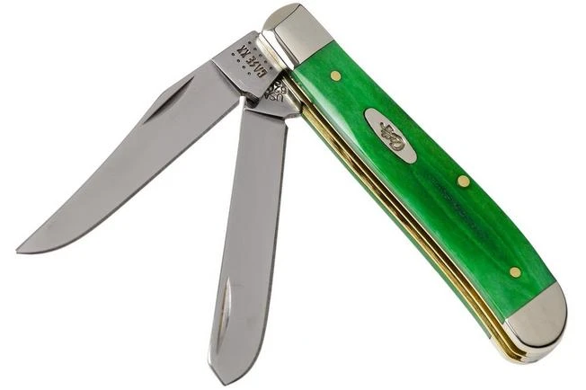 Case Mini Trapper Brilliant Green Bone, Smooth, 52824, 6207 SS Pocket Knife 3 Case Mini Trapper Brilliant Green Bone, Smooth, 52824, 6207 SS Pocket Knife