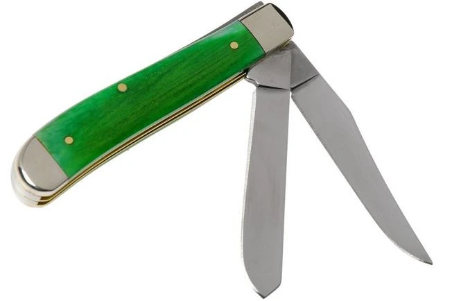 Case Mini Trapper Brilliant Green Bone, Smooth, 52824, 6207 SS Pocket Knife 4 Case Mini Trapper Brilliant Green Bone, Smooth, 52824, 6207 SS Pocket Knife - Image 2