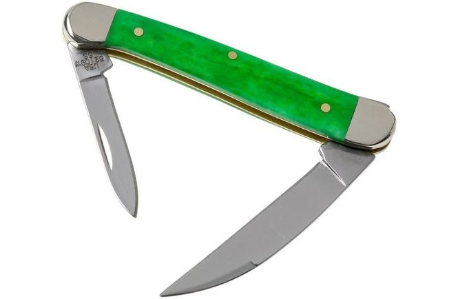 Case Mini Copperhead Brilliant Green Bone, Smooth, 52825, 62109W SS Pocket Knife 4 Case Mini Copperhead Brilliant Green Bone, Smooth, 52825, 62109W SS Pocket Knife - Image 2