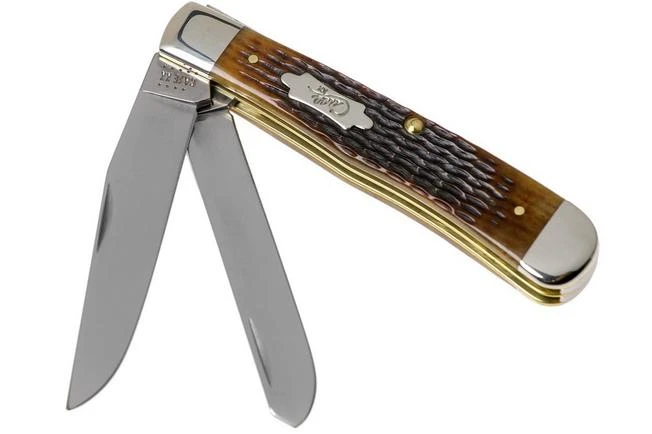 Case Trapper Antique Bone, Rogers Corn Cob Jig, 52832, 6254 SS Pocket Knife 3 Case Trapper Antique Bone, Rogers Corn Cob Jig, 52832, 6254 SS Pocket Knife