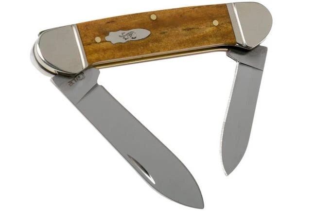 Case Canoe Antique Smooth Bone 58198, 62131 SS Pocket Knife 3 Case Canoe Antique Smooth Bone 58198, 62131 SS Pocket Knife