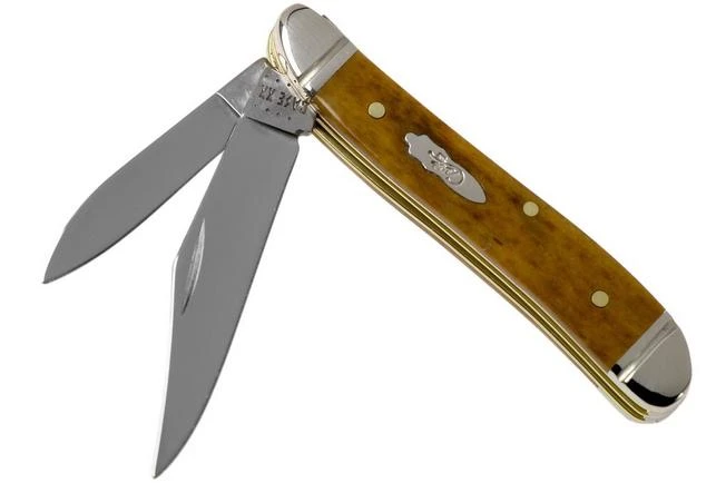 Case Peanut Smooth Antique Bone 58201, 6220 SS Pocket Knife 3 Case Peanut Smooth Antique Bone 58201, 6220 SS Pocket Knife