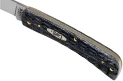 Case Sod Buster Jr Pocket Worn Grey Bone, Crandall Jig, 58412, 6137 CV Pocket Knife -Case Knives Sales CE58412 06 case