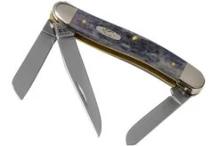 Case Medium Stockman Pocket Worn Grey Bone, Crandall Jig, 58413, 6318 CV Pocket Knife