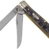 Case Mini Trapper Pocket Worn Grey Bone, Crandall Jig, 58414, 6207 CV Pocket Knife -Case Knives Sales CE58414 01 case knives
