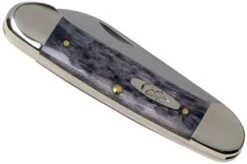 Case Canoe Pocket Worn Grey Bone, Crandall Jig, 58415, 62131 CV Pocket Knife -Case Knives Sales CE58415 04 case