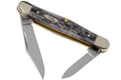 Case Half Whittler Pocket Worn Grey Bone, Crandall Jig, 58416, 6208 CV Pocket Knife