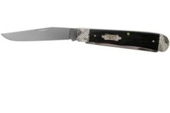 Case Trapper Ebony Wood, Worked Bolsters, 59670, 7254 SS Pocket Knife -Case Knives Sales CE59670 03 case 1