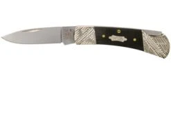 Case Lockback Ebony Wood, Worked Bolsters, 59672, 71225L SS Pocket Knife