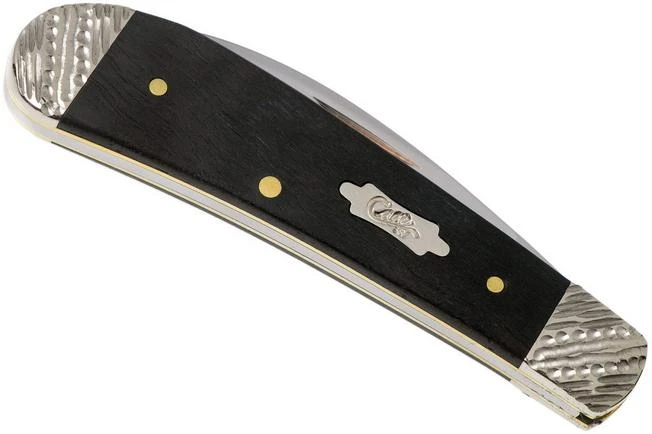 Case Sway Back Ebony Wood, Worked Bolsters, 59675, TB71117 SS Pocket Knife 6 Case Sway Back Ebony Wood, Worked Bolsters, 59675, TB71117 SS Pocket Knife - Image 4