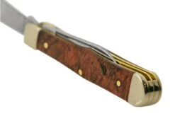 Case Small Swell Centre Jack Maple Burl Wood 64061, 7225 1/2 SS Pocket Knife -Case Knives Sales CE64061 05 case