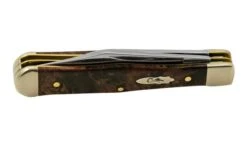Case Small Swell Centre Jack Maple Burl Wood 64061, 7225 1/2 SS Pocket Knife -Case Knives Sales CE64061 06 case