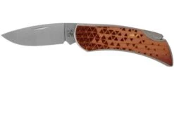 Case X Woodchuck Executive Lockback Brushed Stainless, Triangles, 64321, M1300L SS Pocket Knife