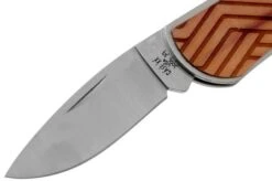Case X Woodchuck Executive Lockback Brushed Stainless, Lines, 64322, M1300L SS Pocket Knife -Case Knives Sales CE64322 03 case knives