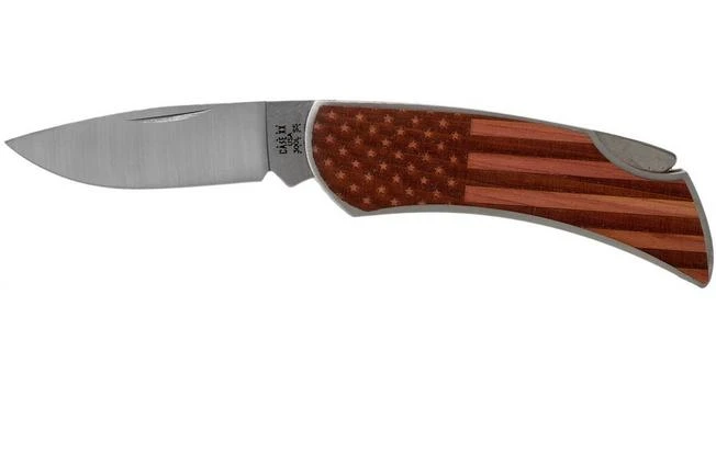 Case X Woodchuck Executive Lockback Brushed Stainless, Flag, 64324, M1300L SS Pocket Knife 3 Case X Woodchuck Executive Lockback Brushed Stainless, Flag, 64324, M1300L SS Pocket Knife