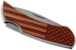 Case X Woodchuck Executive Lockback Brushed Stainless, Flag, 64324, M1300L SS Pocket Knife 11 Case X Woodchuck Executive Lockback Brushed Stainless, Flag, 64324, M1300L SS Pocket Knife -Case Knives Sales CE64324 04 case knives