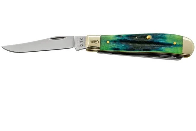 Case Jig Mini Trapper, Hunter Green Bone, Deep Canyon, 75834, 6207 SS, Pocket Knife 3 Case Jig Mini Trapper, Hunter Green Bone, Deep Canyon, 75834, 6207 SS, Pocket Knife