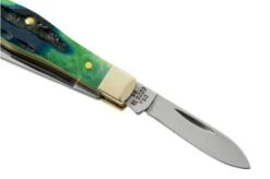 Case Small Swell Center Jack, Hunter Green Bone, Deep Canyon, 75837, 6225 1/2 SS, Pocket Knife -Case Knives Sales CE75837 04 case