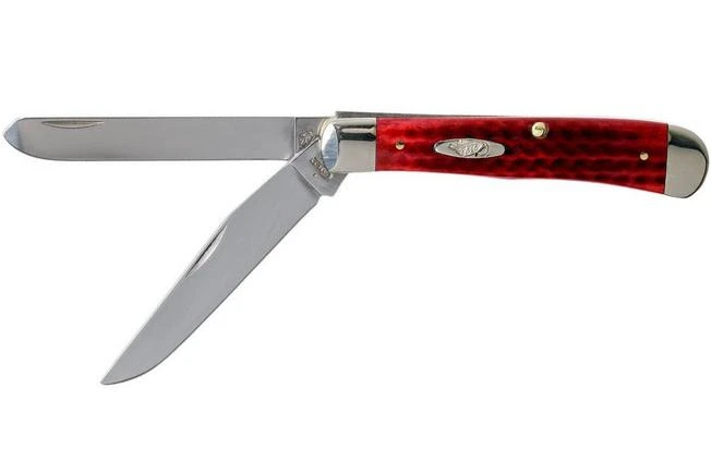 Case Trapper Pocket Worn Old Red Bone, 00783, 6254 SS Pocket Knife 3 Case Trapper Pocket Worn Old Red Bone, 00783, 6254 SS Pocket Knife