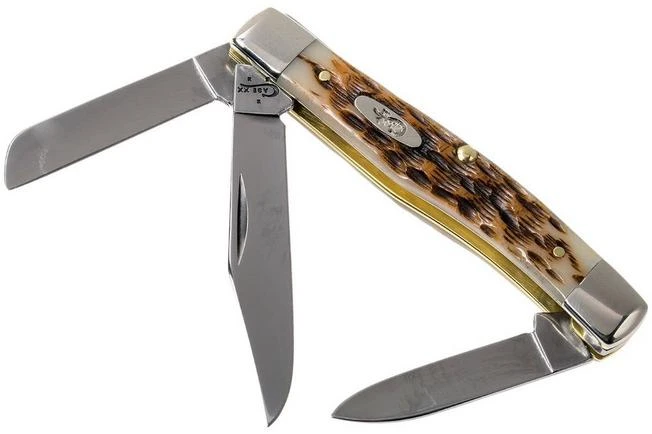 Case Stockman Amber Jigged Bone, 00079, 63032 CV Pocket Knife 3 Case Stockman Amber Jigged Bone, 00079, 63032 CV Pocket Knife