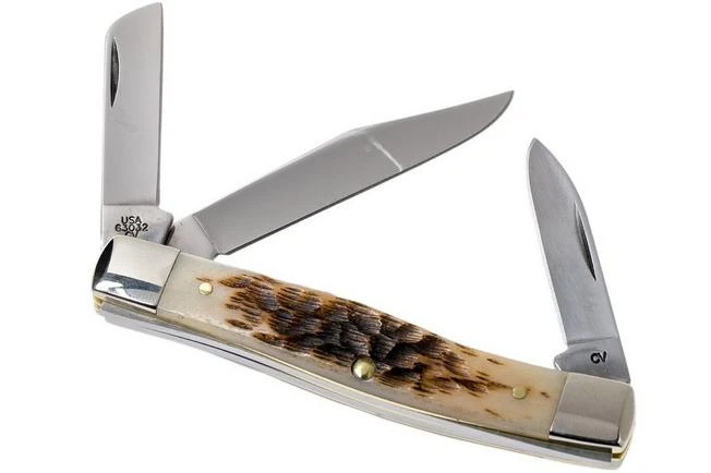 Case Stockman Amber Jigged Bone, 00079, 63032 CV Pocket Knife 4 Case Stockman Amber Jigged Bone, 00079, 63032 CV Pocket Knife - Image 2