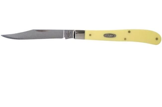 Case Slimline Trapper Yellow Synthetic, 80031, 31048 SS Pocket Knife 3 Case Slimline Trapper Yellow Synthetic, 80031, 31048 SS Pocket Knife